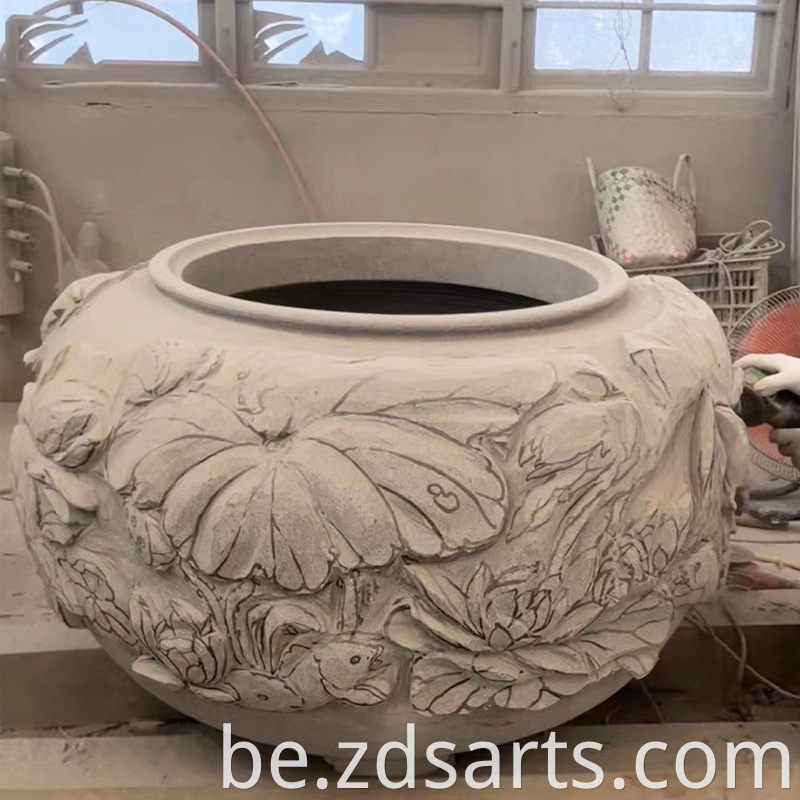 Customized Stone Fish Tank Flowerpot